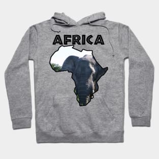 Africa Wildlife Continent Elephant Bull Hoodie